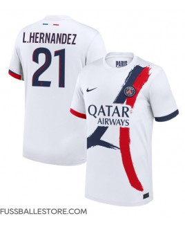 Günstige Paris Saint-Germain Lucas Hernandez #21 Auswärtstrikot 2024-25 Kurzarm